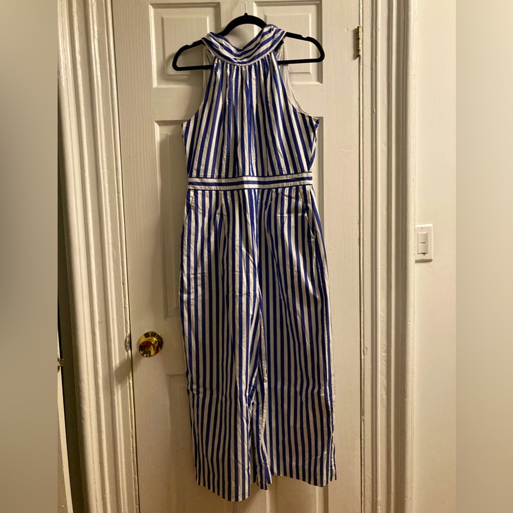 J. CREW Striped Jumpsuit